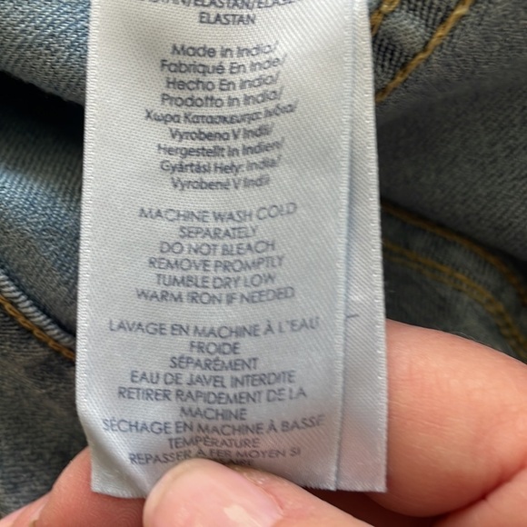 Chaps Women’s Denim Button-Front Skirt Lightwash 10 - Picture 6 of 6